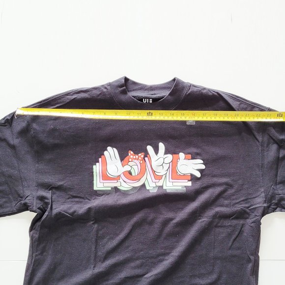 AMBUSH x Disney x Uniqlo UT Disney Love Minnie Mouse - Black T-shirt - Size XS - Picture 8 of 9